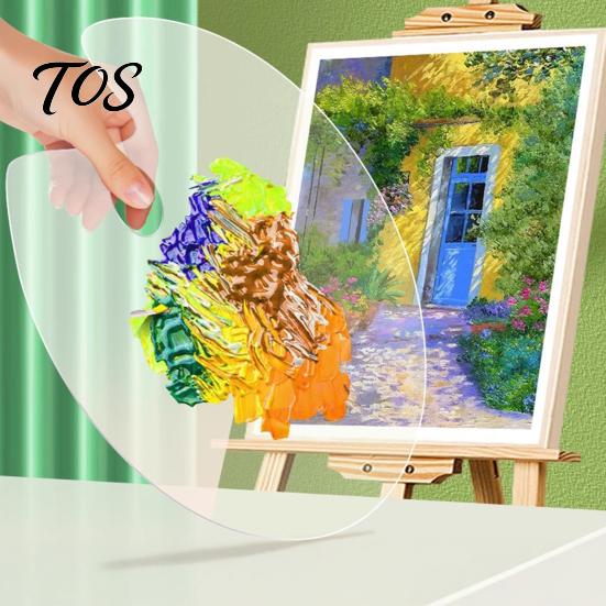 Artist Palette for Painting Acrylic Paint Palette, Clear Tray with Thumb Hole, Non-Stick Oil Professional Watercolor Mixing Acrylic, Oil, Painting,