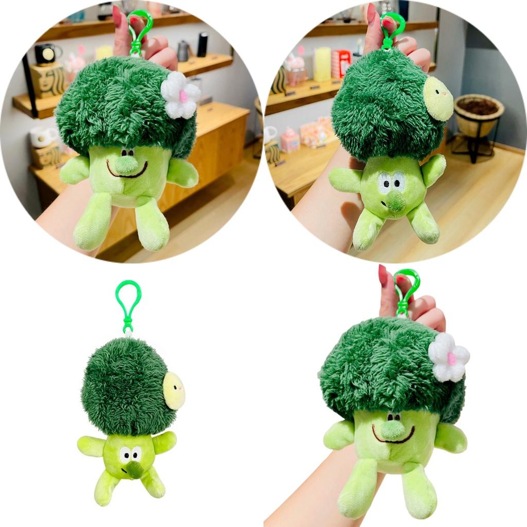 Maniao Brand Plush Cauliflower Car Keychain Backpack Pendant Toy Cute And Adorable