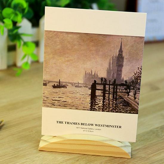 30 Аниме-открыток Моне, расписанных вручную: Изысканные Креативные Иллюстрации Поздравительные Открытки