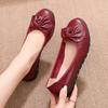 Genuine Leather Woman Loafer Women Flats Soft Shallow Loafers Autumn Female Slip On Shoes Fashion Lady Cow Leather Flats