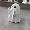 Halloween Ghost Middle Finger Statue Cute Small Scary Figurine Home Decorations for Coffee Table