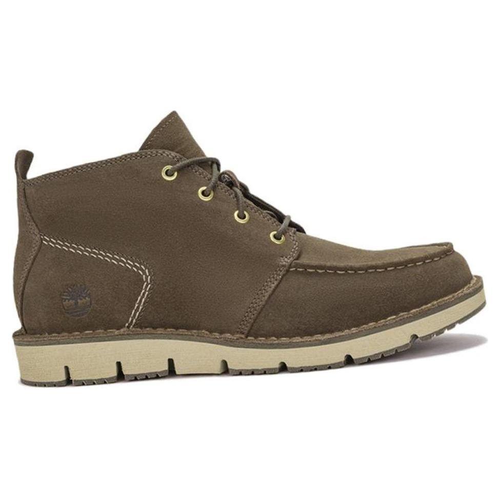 Timberland Мужские кожаные водонепроницаемые нескользящие ботинки Chukka для отдыха на природе, цвет оливково-зеленый A5YGY
