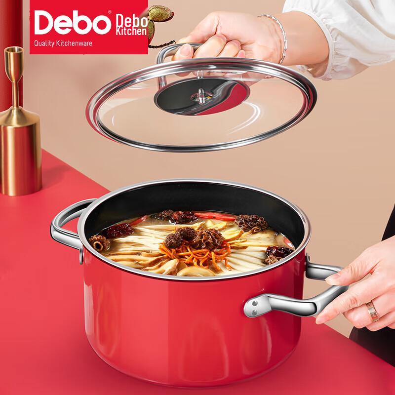 Суповая кастрюля Debo Гималайская Керамико-Стальная Титановая