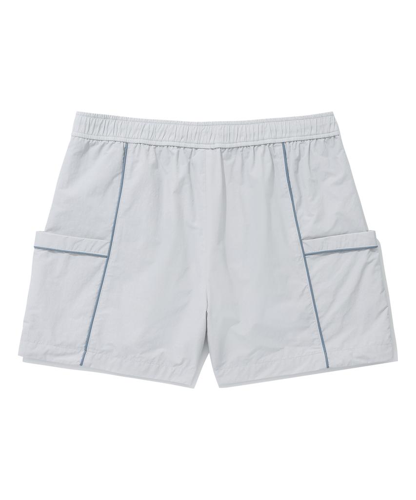 COVERNAT WOMAN Piping Pocket Setup Shorts Light Gray