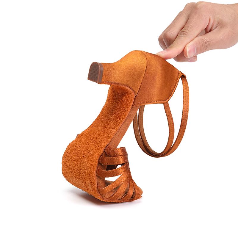 Women Girl's Dancing Shoes High Heels Professional Ballroom Latin Tango Dance Shoes
