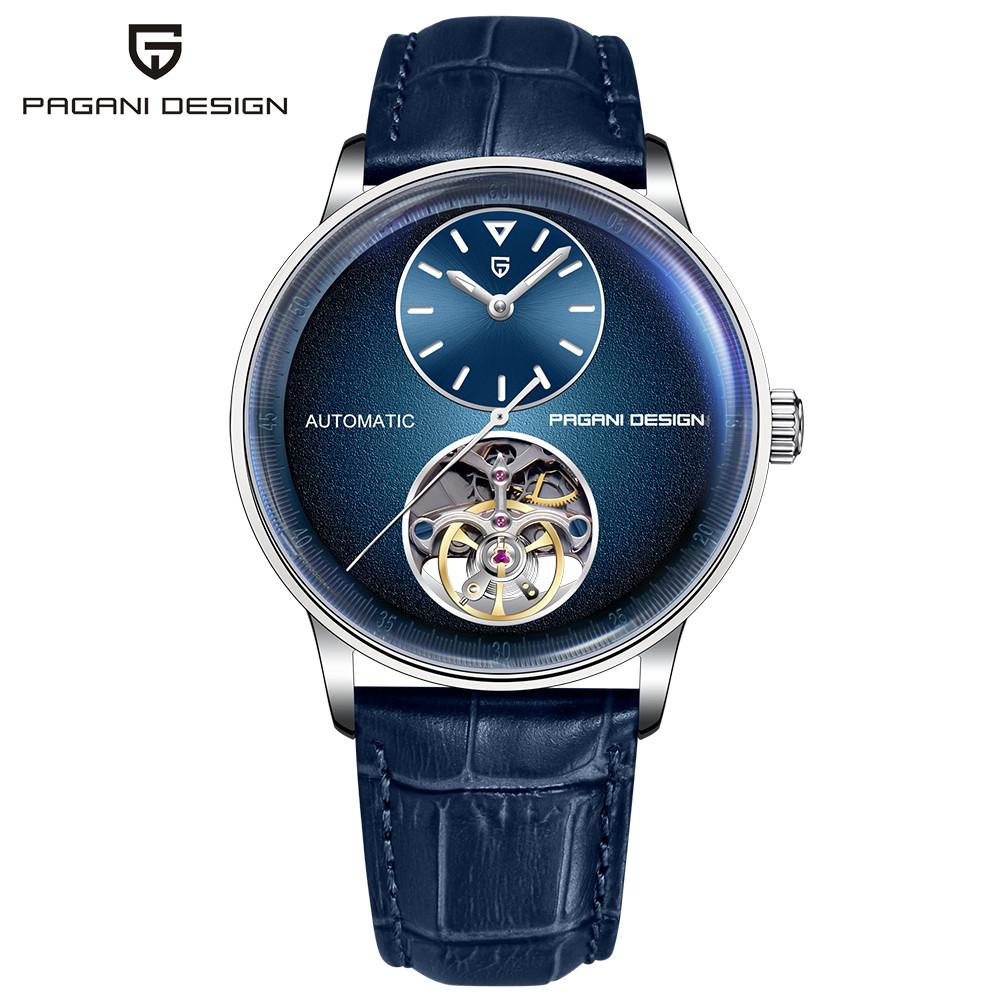 PAGANI DESIGN New Simple Men Mechanical Watches Business Waterproof 100M Stainless Steel Automatic Luminous Watch for Men