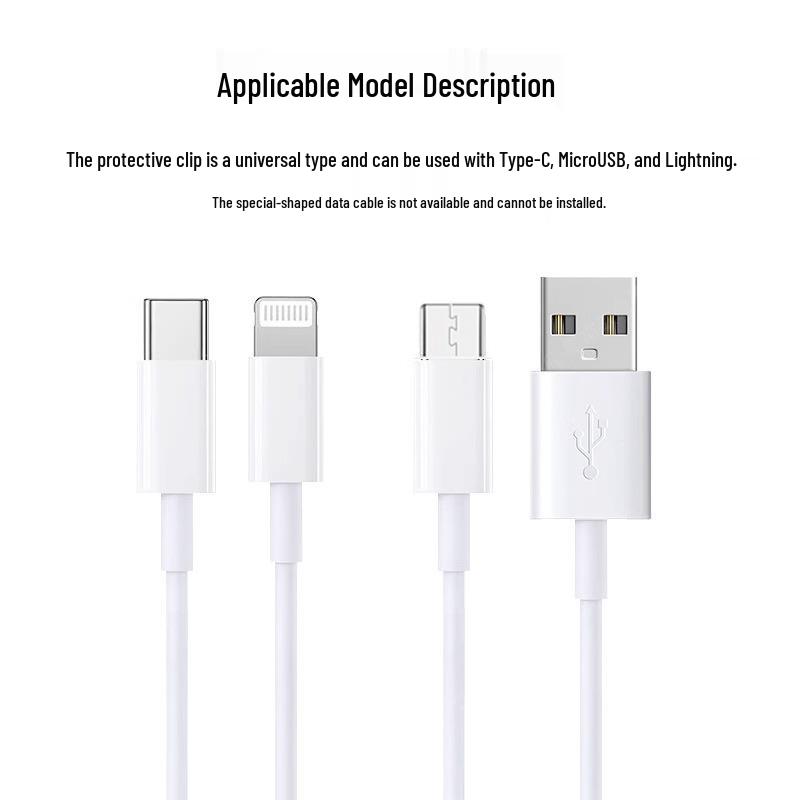 Защита кабеля от переломов: Предотвращает повреждение зарядного устройства и укусы кошек для iPad, планшетов, телефонов