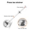 2Pcs Tea Strainer Infuser Stainless Steel Fine Mesh Ball for Loose Leaf Tea Easy Clean Tea Infuser Baking Supplies Sugar Flour Duster