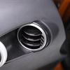 Black Carbon Fiber Door Panel Air Outlet Vent Trim Cover For Nissan 350Z 2003-06