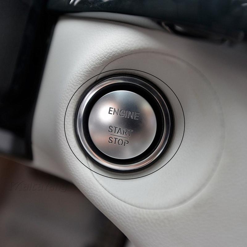 Keyless Go Start Stop Push Button Engine Ignition Switch 2215450714 Silver For Mercedes-Benz W164 W205 Switche Car Accessories