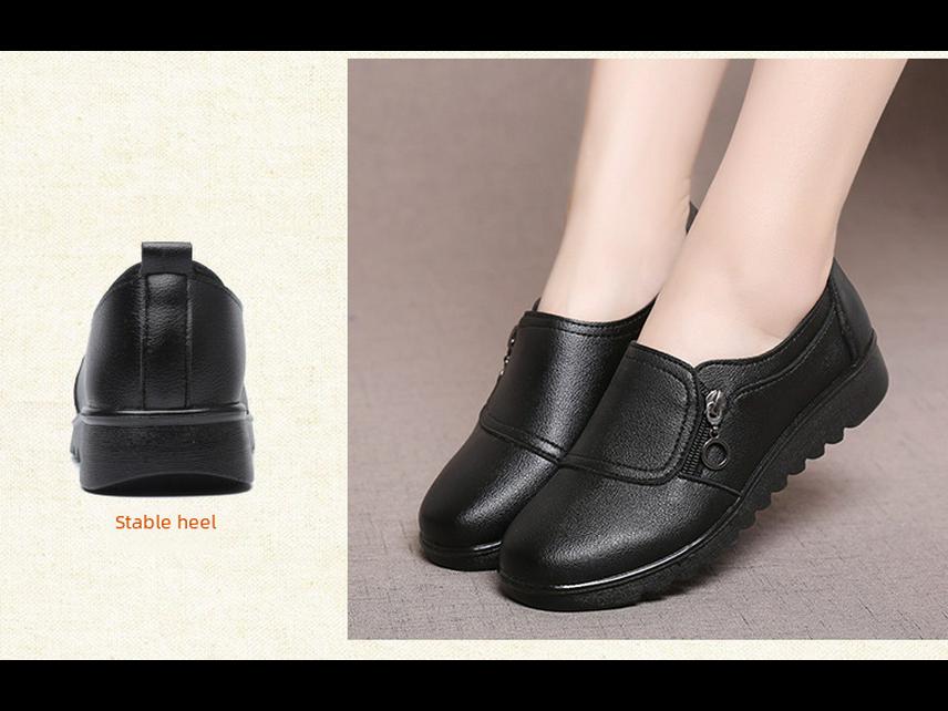 Женская кожаная обувь весна-лето 2021 для мам среднего и пожилого возраста – модная обувь для бабушек