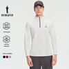 BIEM.L.FDLKK Мужская футболка с длинным рукавом для гольфа, с полумолнией, из воздушной ткани, с высокой производительностью