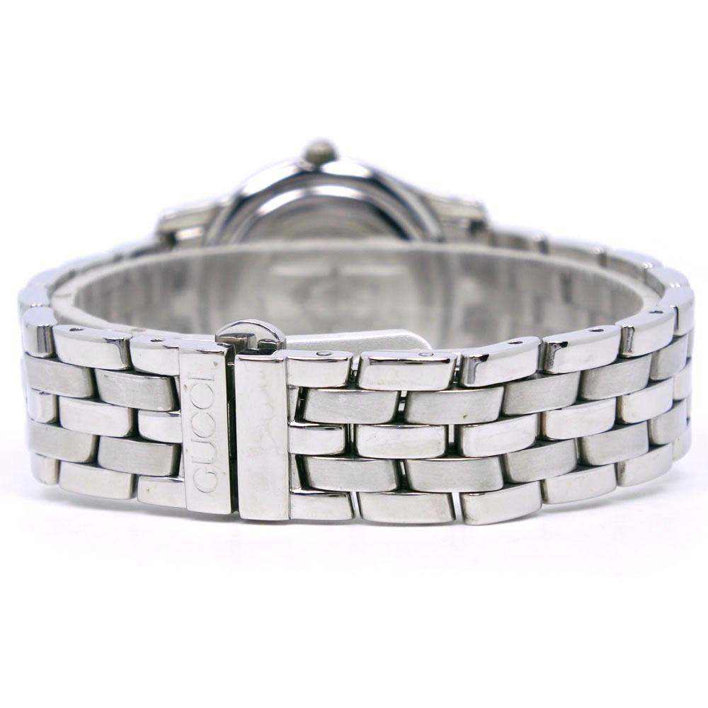 GUCCI Watches 5500L blackDial Stainless Steel Quartz Analog display Women Used