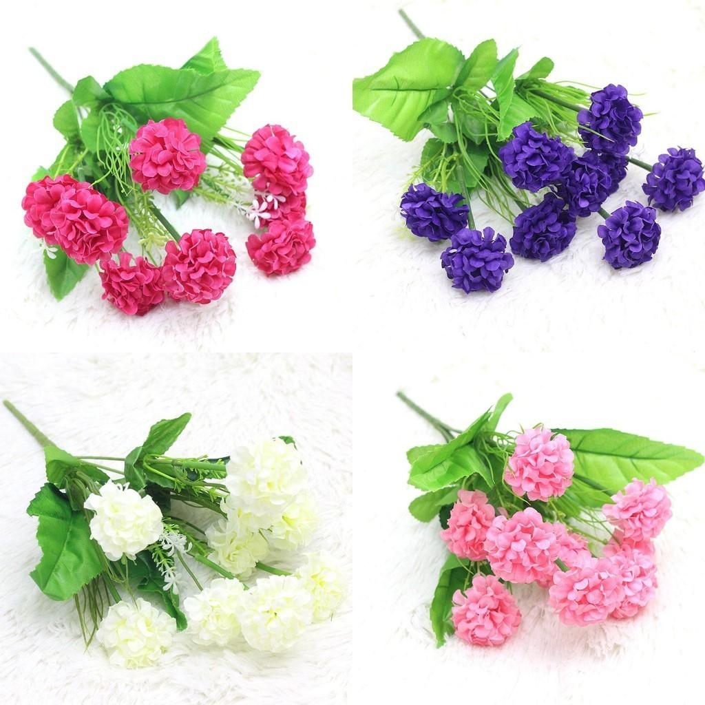 Элегантный букет из 9 искусственных шелковых гвоздик для украшения дома и свадьбы