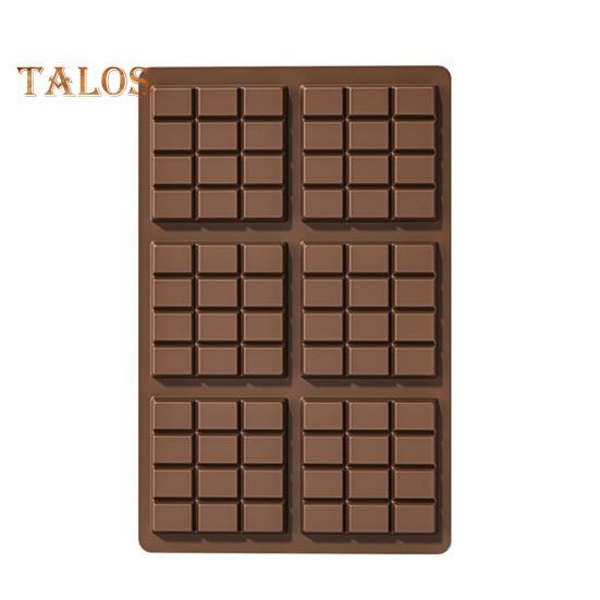Силиконовая форма для шоколада с начинкой, квадратные формы для пищевого батончика, легко моющиеся, универсальные формы для выпечки домашних сладостей