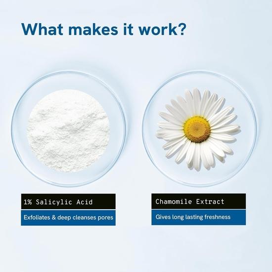 Гель для душа Be Bodywise с 1% салициловой кислотой 500 мл | Помогает предотвратить появление прыщей на теле и очищает кожу | Не содержит парабенов и SLS | Упаковка из 2 шт.