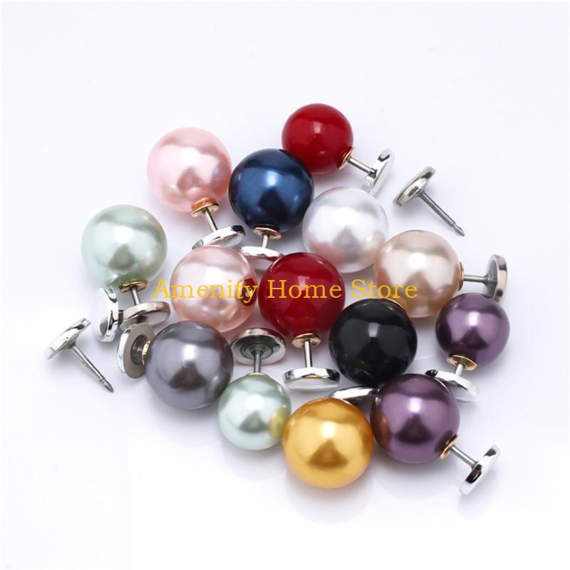 F26C Metal Pearls Pin Secure Flat Designs For Garment Decoration And Handcraft