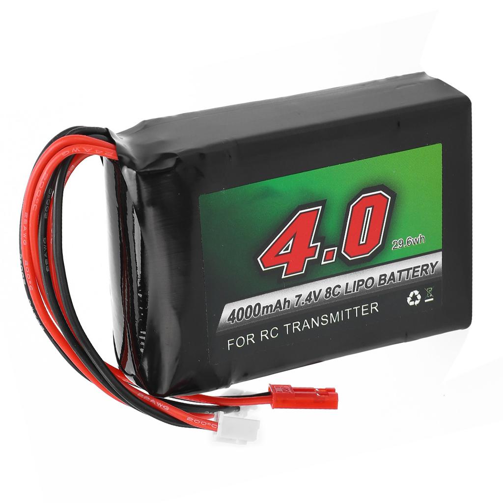 Аккумулятор для RC-передатчика 7,4 В 4000 мАч 8C Перезаряжаемый липо-аккумулятор для пульта дистанционного управления