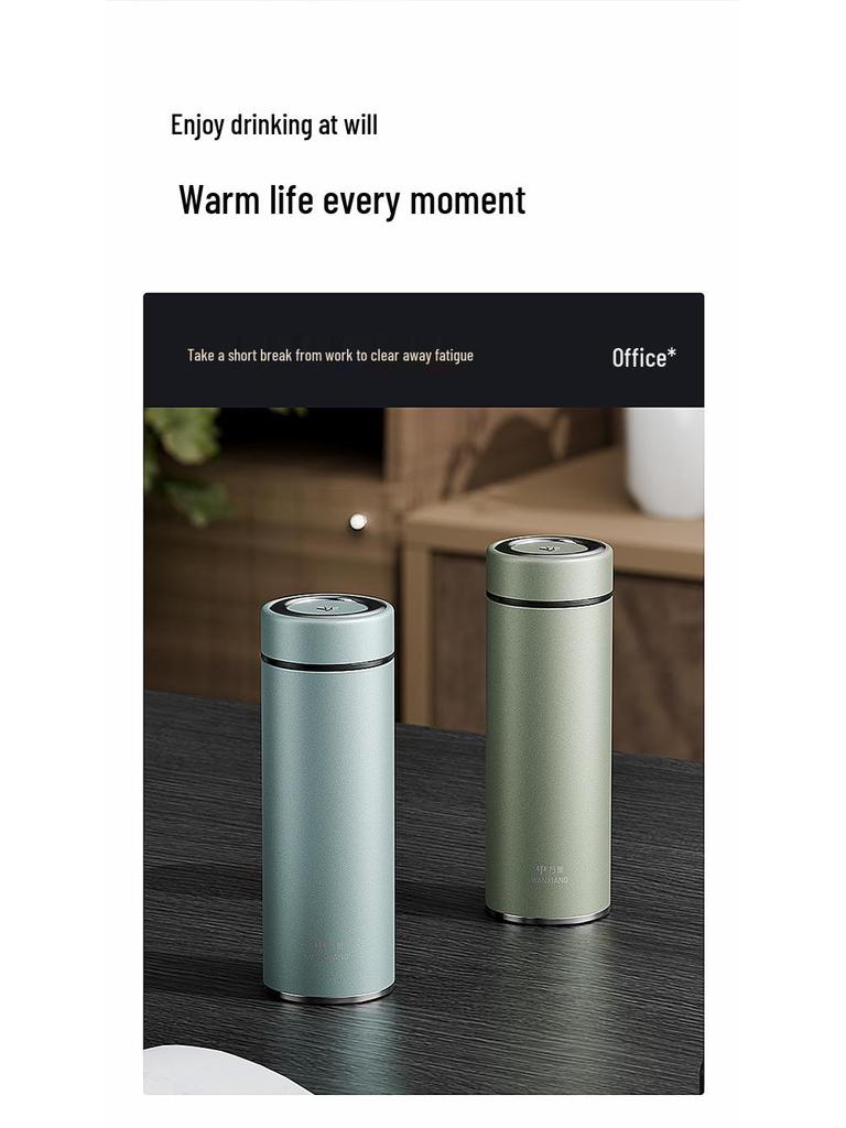 Vientiane 316 Stainless Steel Insulated Tea Cup with Filter - Portable, High-End Gift for Men and Women