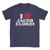 I Love Jacob Elordi Unisex s T Shirt Vintage Tees Short Sleeve Round Neck TShirt Cotton Printing Clothing