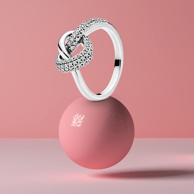 Модные 925 Серебряные Принцесса Тиара Корона Сверкающие Кольца Любовь Сердце Для Женщин Ювелирные Изделия Подарок На Годовщину