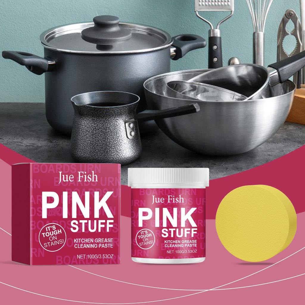 JUE FISH Kitchen Degreasing Cleaning Cream Gentle Multi-Purpose Cleaning Cream Removes Heavy Kitchen Grease Cleaning