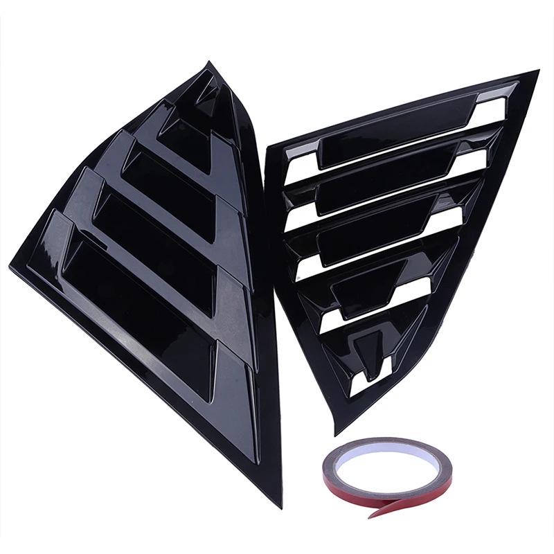 2018 Honda Accord Tenth Gen Carbon Fiber Rear Side Window Louvers - Adhesive Type