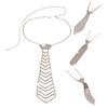 Галстук-бабочка со стразами Регулируемый Мужчины Женщины Свадебные Костюмы на Хэллоуин Косплей Вечеринка-Выпускной Сверкающий Галстук со Стразами Модные Аксессуары