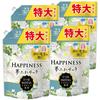 Сменные блоки кондиционера для белья Le Noah Happiness, Сверхбольшой 720 мл x 4, Мечтательное прикосновение, Аромат белого чая, Большой объем, Набор из 4 штук