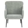351436 vidaXL Armchair Light Grey 63x76x80 Cm Velvet