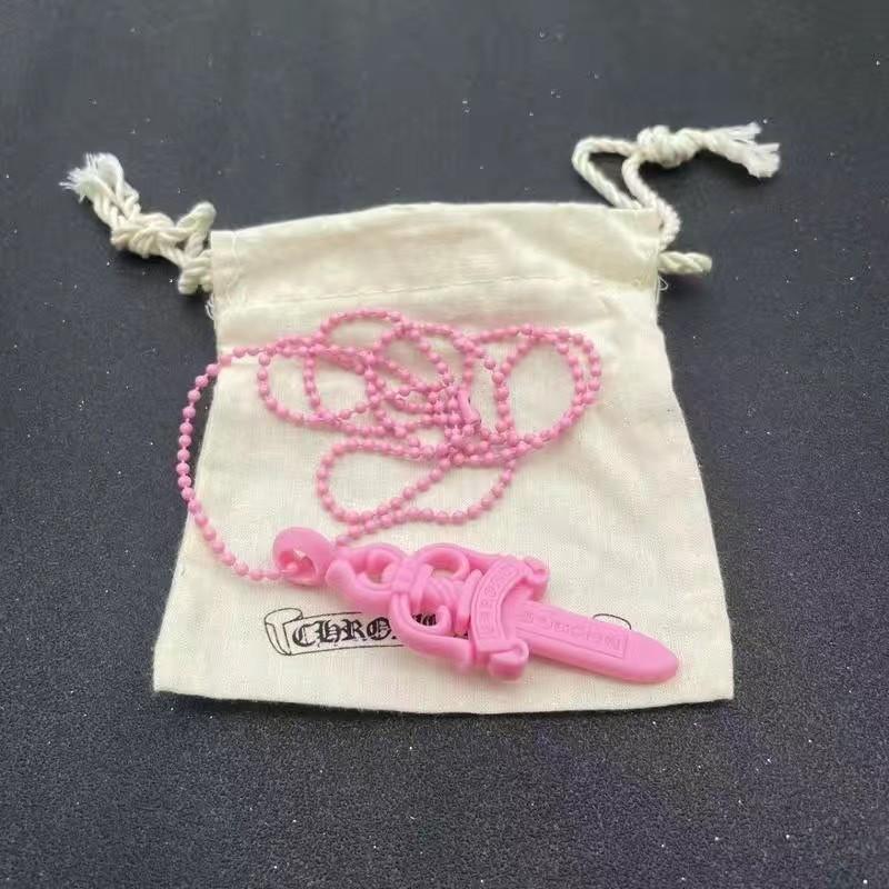 Силиконовое ожерелье с готическим мечом-крестом, разноцветное, для модной повседневной носки