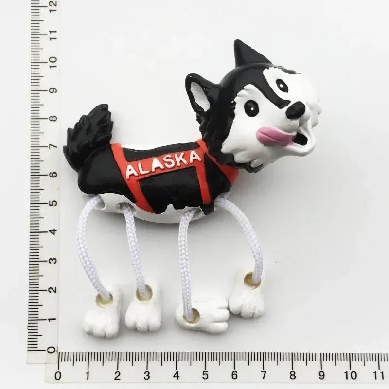 США Аляска Медведь Kawaii Магниты на холодильник Туристический сувенир Британский Канада Медведь Холодильник Магнитные наклейки Милый магнит Декор Подарок