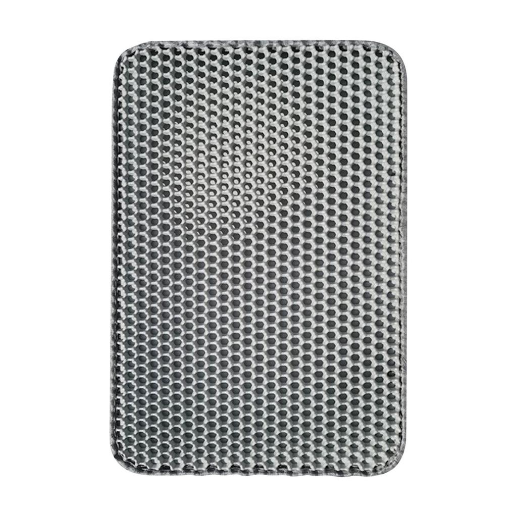 Коврик для кошачьего туалета, большой 11,81 x 11,81 дюйма, коврик для кошачьего туалета из ЭВА, двухслойный, с ячеистыми отверстиями, контроль разброса