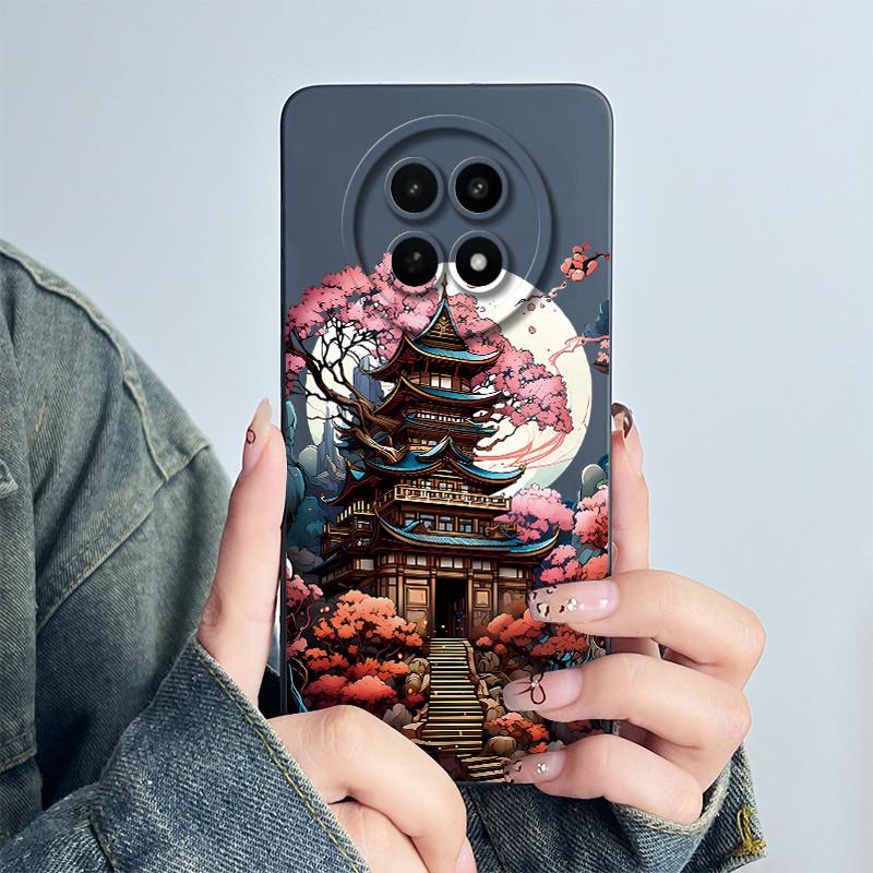Для Realme 12 5G 12X Narzo 70X Чехол для телефона RMX3999 RMX3997 Funda Мягкий силикон Сладкий Расписной Модный Coque Чехол с цветочным принтом