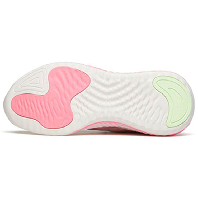 Anta Comfort Technology Shock Absorption Non-Slip Low-Top Running Shoes Women Sneaker White Green Pink 122145556S-6