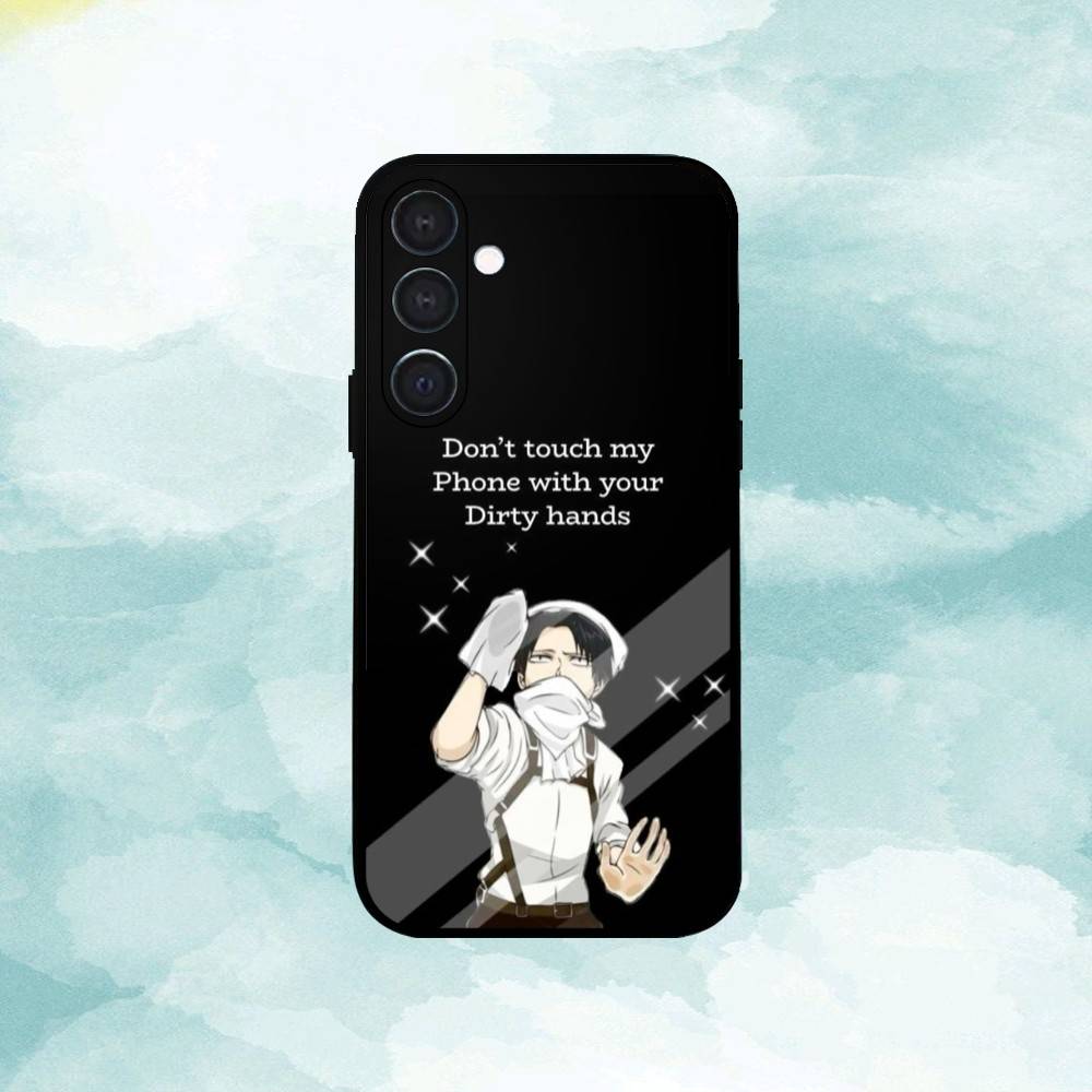 1PC Dont Touch My Phone Phone Case For Samsung A73,72,71,53,52,51,22,91,80, Soft Black Cover