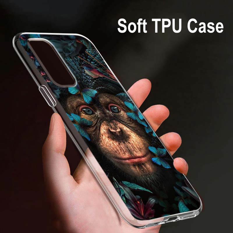 Цветок Животное Тигр Для OPPO Reno7 SE 6 5 ZF 4G 5G Find X2 X3 Neo Lite Pro Plus Прозрачный Мягкий Чехол Для Телефона Coque