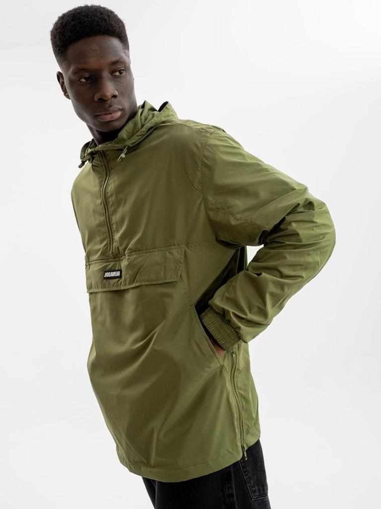 Men's Kangaroo Jacket Olive Jigga Wear Stripe Name Kangaroo XXL