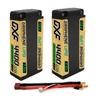 DXF 2S 7.6V 140C 4400mAh LiPo LCG Жесткий корпус, Короткий, Графеновый, для RC Автомобилей, Грузовиков, Дронов, FPV, Масштаб 1/10, Класс А, Высокий разряд, 93x47x18.5мм,