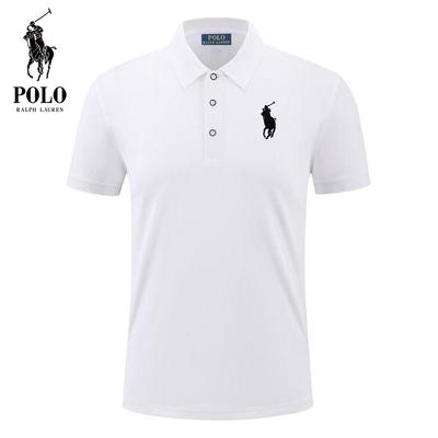 Летняя новая повседневная спортивная рубашка-поло с вышитым пони-воротником, впитывающая пот и влагу, чистая