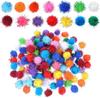 500 Pcs Glitter Pom Pom Balls, Assorted Sparkle Glitter Pom Poms Balls for Arts Craft Soft and Fluffy Craft .