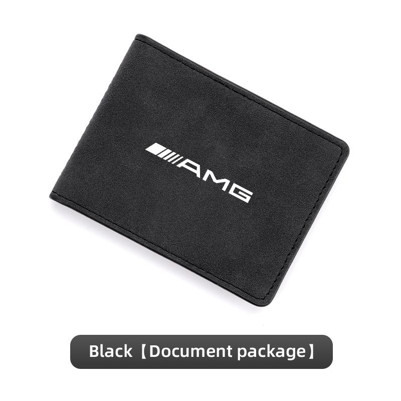Car Driver License Storage Bag Wallet ID Card Protective Sleeve For Mercedes Benz AMG W205 W203 W206 Interior Mouldings JSTJT-BE BG1