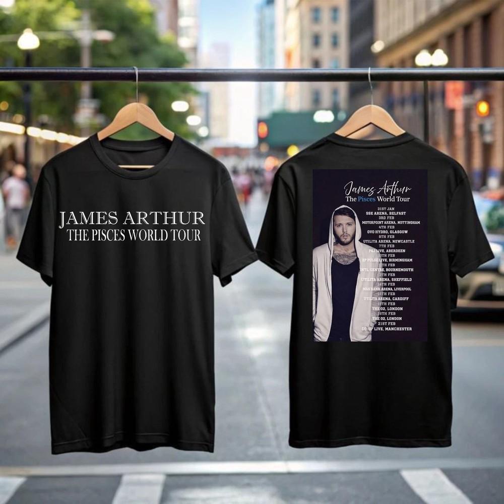РАСПРОДАЖА Футболка James Arthur Pisces World Tour 2026 Унисекс Футболка