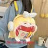 Мику Хацунэ Итабаг Мягкий Плюшевый Рюкзак для Девочек с Мультяшным Артом Регулируемая Сумка