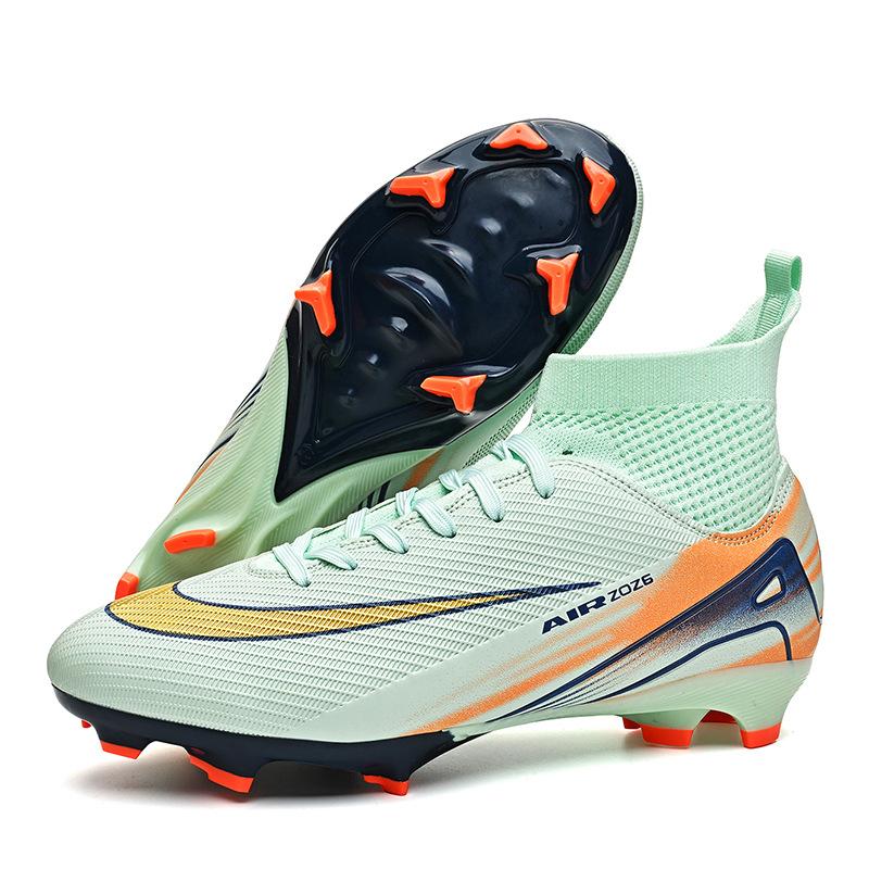 Новые Высокие Футбольные Бутсы Tf Шипы для Искусственного Газона Ag Шипы Кожаные Тренировочные Бутсы для Мужчин и Женщин