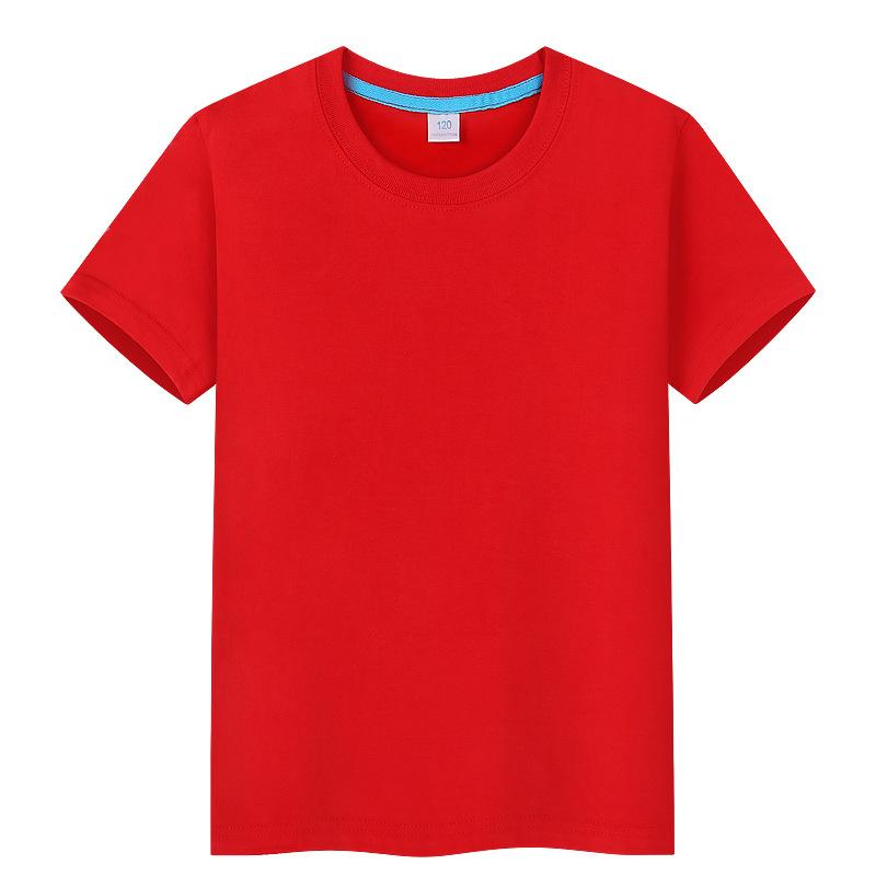 Детская футболка конфетного цвета с короткими рукавами, классная форма для детского сада, пустая, нарисованная вручную