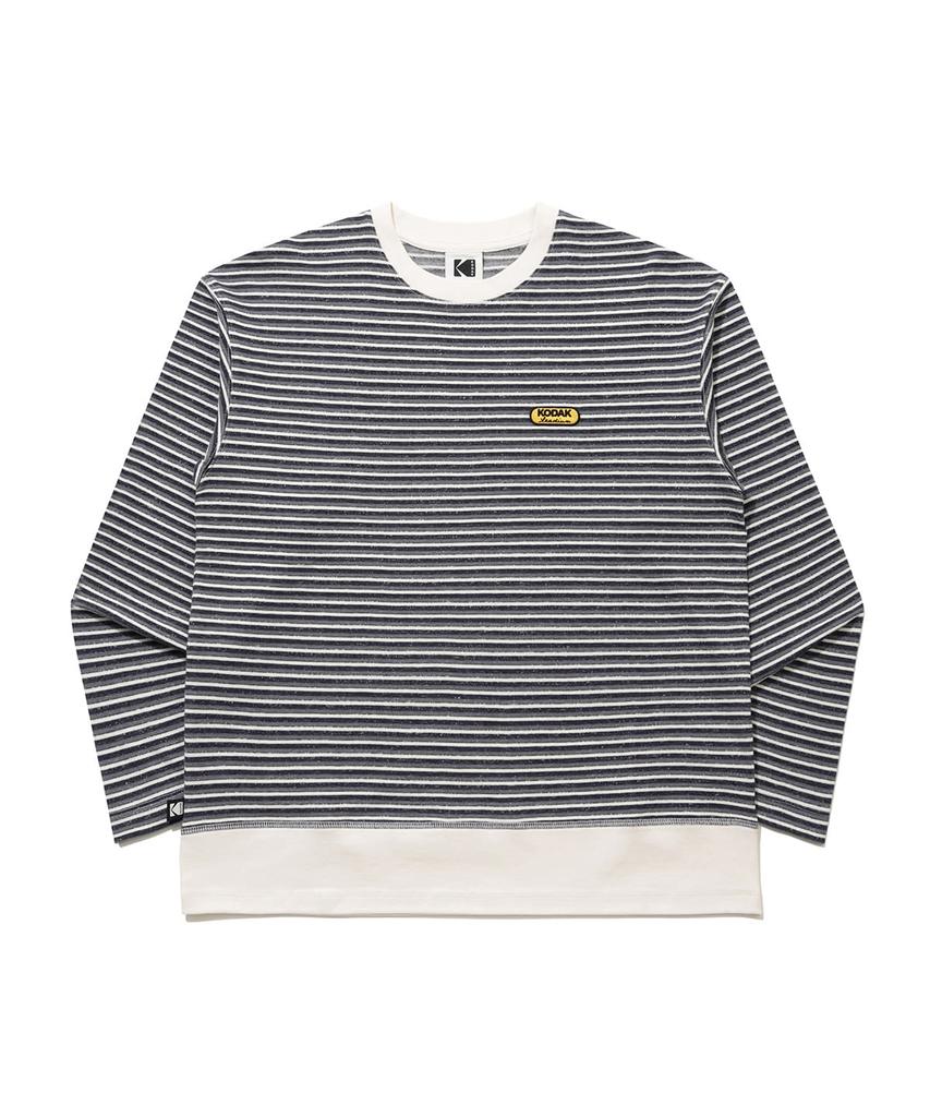KODAK Multi-Stripe Long Sleeve T-Shirt Navy