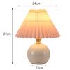 Nordic Pleated Table Lamp Diy Foldable Usb Art Atmosphere Bedroom Desk Bedside Night Light Home Decorate Table Standing Lamp