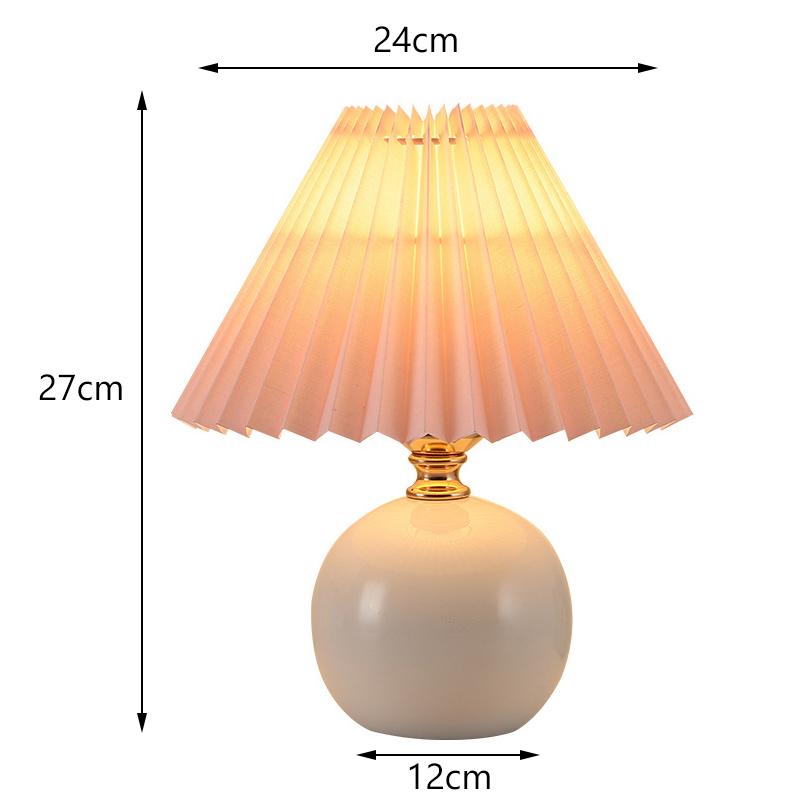 Nordic Pleated Table Lamp Diy Foldable Usb Art Atmosphere Bedroom Desk Bedside Night Light Home Decorate Table Standing Lamp