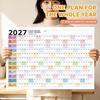 Schedule Sticker Wall Calendar Large 365 Days Planner Sheet Schedule Organizer  Office Supplies